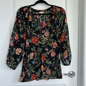 JOIE silk floral blouse